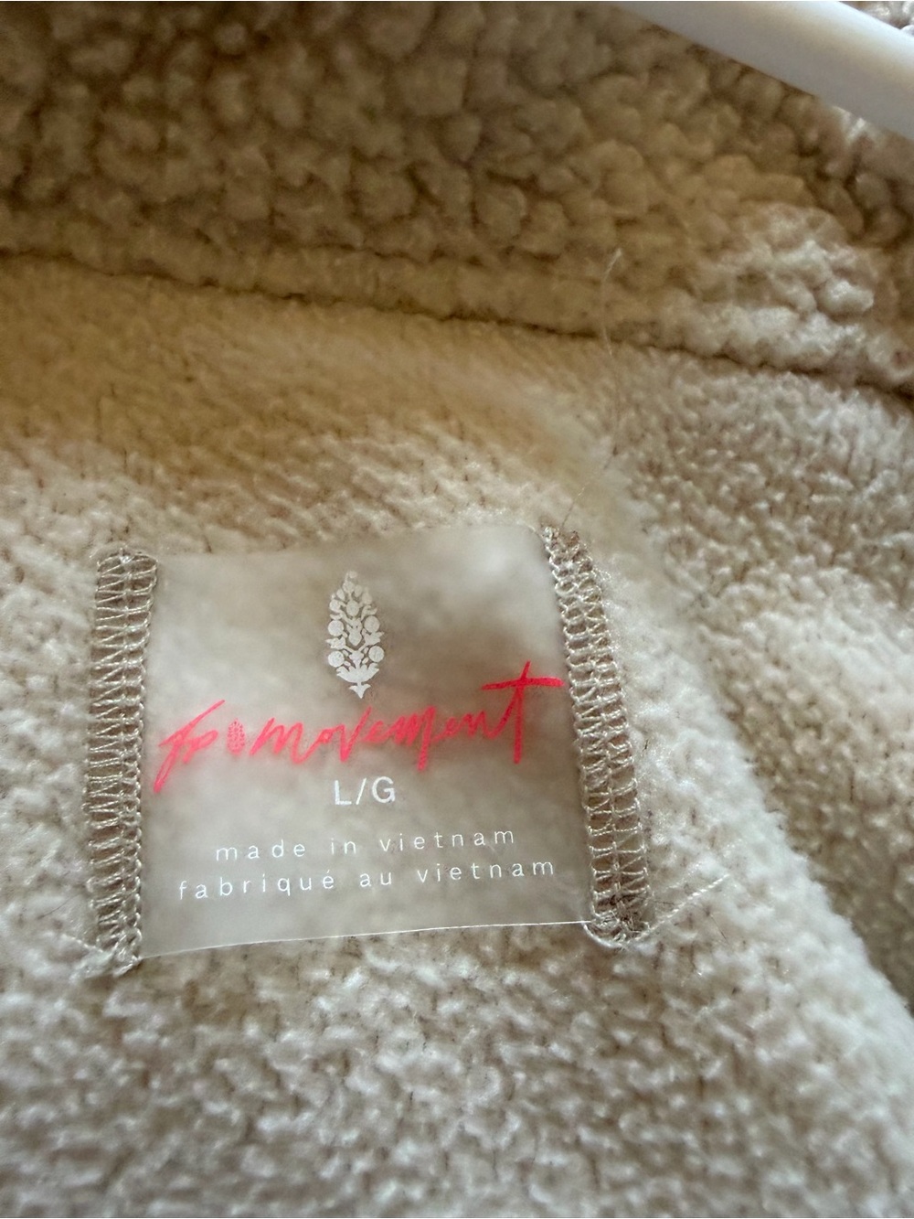 Free People Cream Teddy Sherpa Jacket - Picture 2 of 3